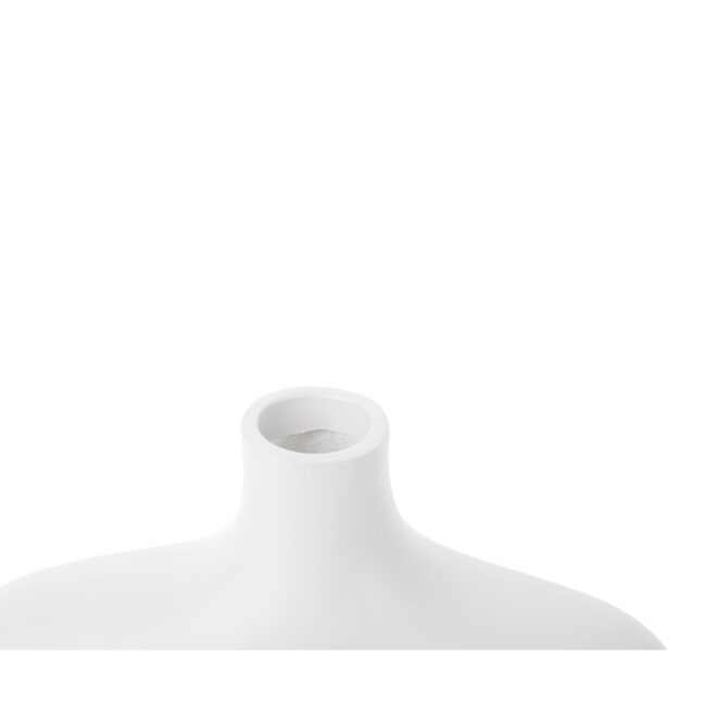 VASE ORGANIC CURVES WHITE 21CM - Image 3