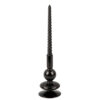 CANDLEHOLDER SPARKLE BUBBLE GLASS BLACK 16CM - Image 2