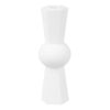 CANDLEHOLDER GEO COUNT WHITE 20CM