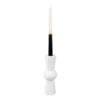 CANDLEHOLDER GEO COUNT WHITE 20CM - Image 2