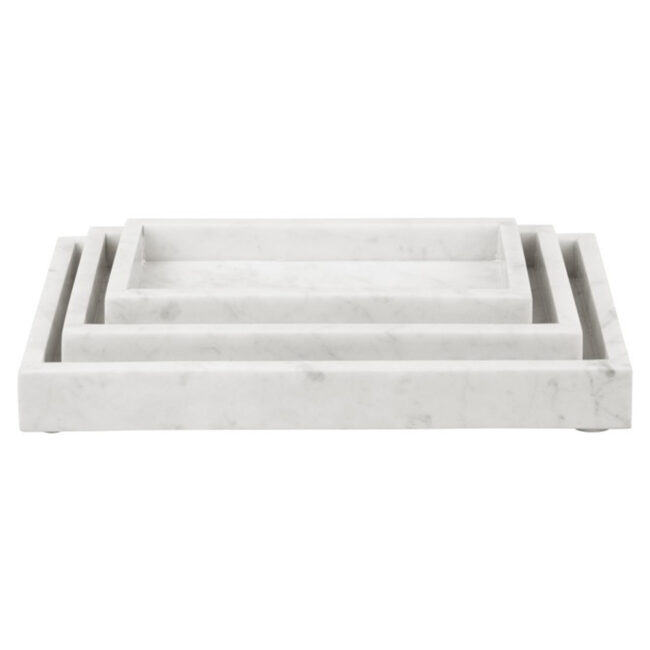 TRAY MARBLE WHITE 20X11X3CM - Image 3