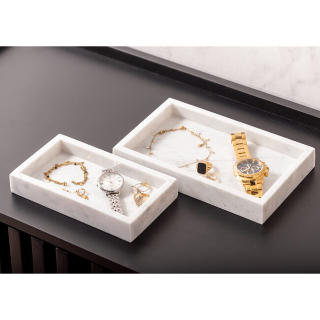 TRAY MARBLE WHITE 20X11X3CM - Image 4