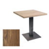 RESTAURANT TABLE STRAIGHT 70X70X76CM TOSCANE ANTIC SALT METAL BLACK LEG