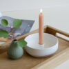 CANDLEHOLDER SEM WHITE 15.8X15.8X4CM - Image 4