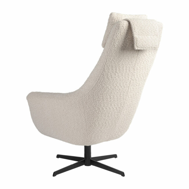 ARMCHAIR ZIGGY 83X77X83CM WITH SWIVEL BASE - Image 3