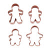 SET OF 4 COOKIE CUTTER GINGERBREAD 7.6CM