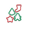 SET OF 4 GRIPPY CUTTER CHRISTMAS