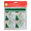 RESEALABLE TREAT BAGS CHRISTMAS TREES 20 PCS 18.5CM