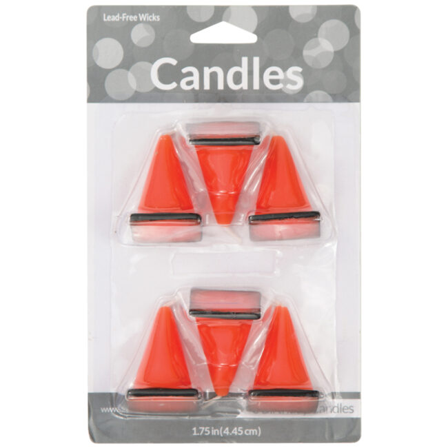 CANDLE SET CONSTRUCTION CONES 6PCS - Image 3