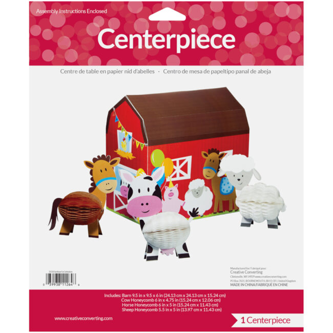 CENTERPIECE BARN FARMHOUSE FUN 4PCS - Image 4