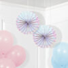 PAPER FANS IRIDESCENT 30CM 2PCS - Image 2