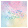 NAPKIN 3PLY HAPPY BDAY IRIDESCENT