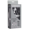 CUTTLERY METALLIC SILVER HAMMERED 24PCS - Image 4