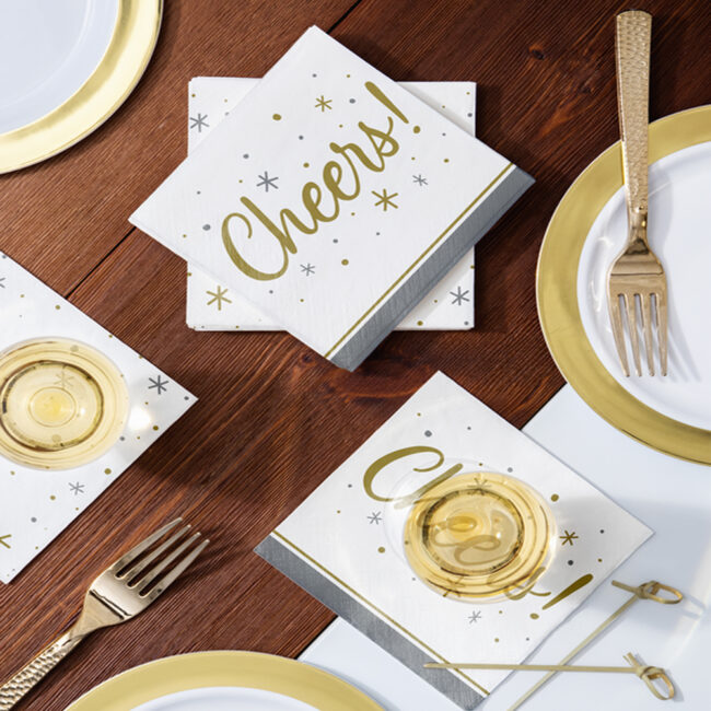 CUTTLERY METALLIC GOLD HAMMERED 24PCS - Image 6
