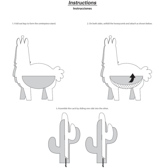 CENTERPIECE 3D SET LLAMA PARTY - Image 4