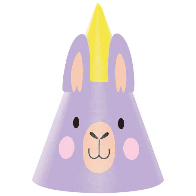 HAT LLAMA PARTY 16X11CM 8PCS - Image 5