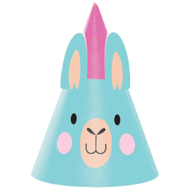 HAT LLAMA PARTY 16X11CM 8PCS - Image 4