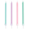 CANDLES PASTEL COLORS 10CM 12PCS