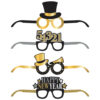 FUN GLASSES NEW YEAR DELUXE 4PCS