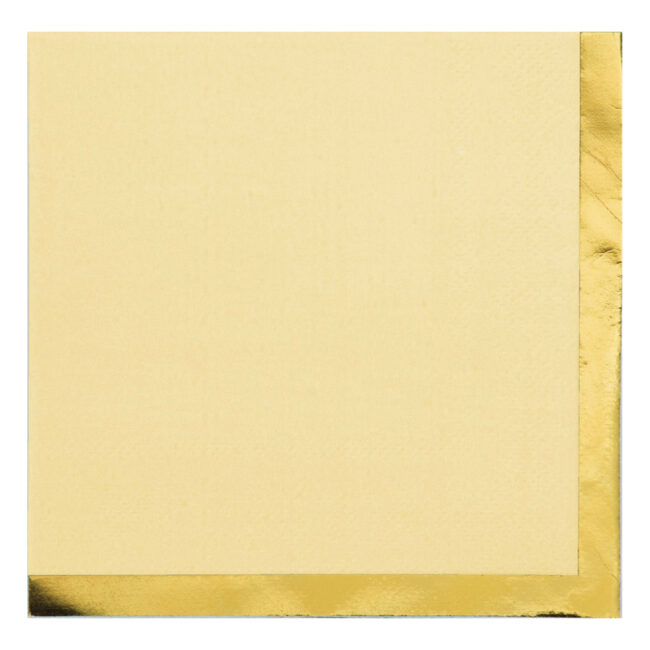 NAPKINS 3PLY FOIL/PASTEL 12.7CM 12PCS - Image 3