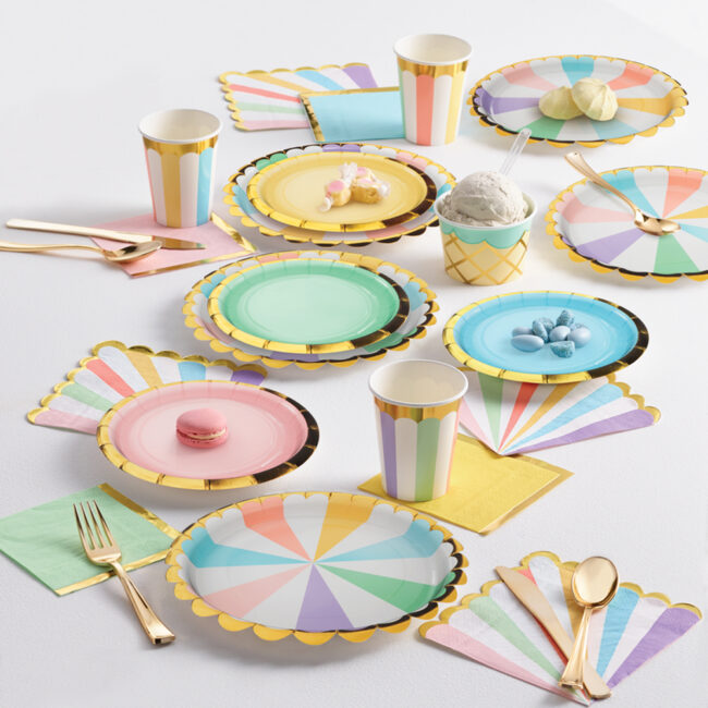 NAPKINS 3PLY FOIL/PASTEL 12.7CM 12PCS - Image 6