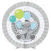 PAPER FAN CENTERPIECE ELEPHANT 41CM