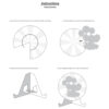 PAPER FAN CENTERPIECE ELEPHANT 41CM - Image 5