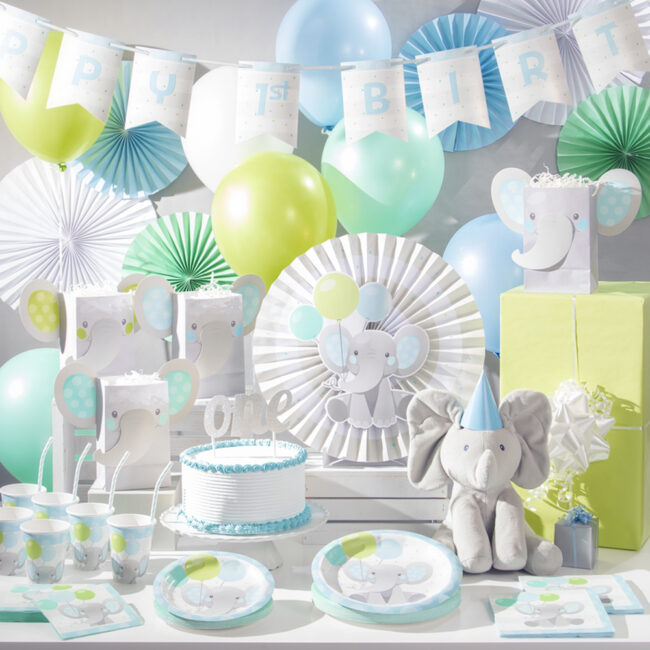 PAPER FAN CENTERPIECE ELEPHANT 41CM - Image 4