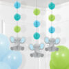 HANGING CUTOUTS ELEPHANT 1M 3PCS - Image 2