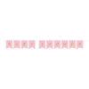 BANNER WITH STICKERS PINK/GOLD 1.8M