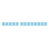 BANNER WITH STICKERS BLUE/SILVER 1.8M - Image 2