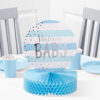 CENTERPIECE WITH FOIL BLUE/SILVER CELEBRATION 22.8X30.4CM - Image 3