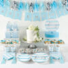 TASSEL GARLAND BLUE/SILVER 2.4M - Image 2