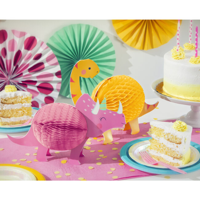 CENTERPIECE GIRL DINO PARTY 2PCS - Image 3