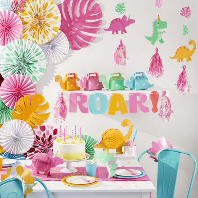 CENTERPIECE GIRL DINO PARTY 2PCS - Image 4