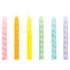CANDLES SPIRAL PASTELS 7.3CM 12PCS