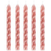 CANDLES SPIRAL ROSE GOLD 6CM 24PCS