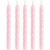 CANDLES SPIRAL IRIDESCENT 6CM 24PCS