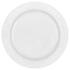 PLASTIC PLATES WHITE PEBBLE 23CM 10PCS