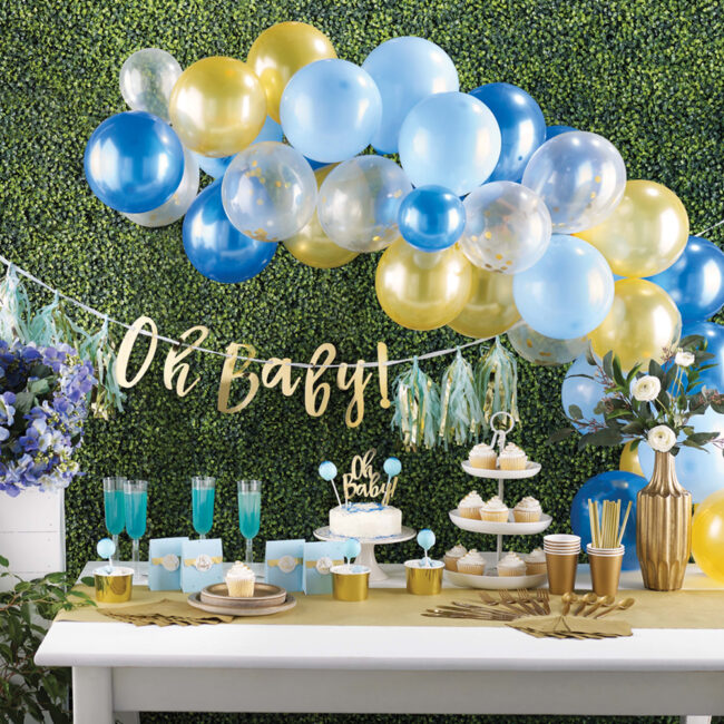 CAKE TOPPER GOLD OH BABY 20X12CM - Image 6