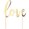 CAKE TOPPER LOVE GOLD FOIL 18X15CM