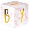 BABY BLOCKS CENTERPIECE PINK/MARBLE 15X15X15CM 3PCS - Image 4