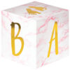 BABY BLOCKS CENTERPIECE PINK/MARBLE 15X15X15CM 3PCS - Image 3