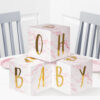 BABY BLOCKS CENTERPIECE PINK/MARBLE 15X15X15CM 3PCS - Image 5