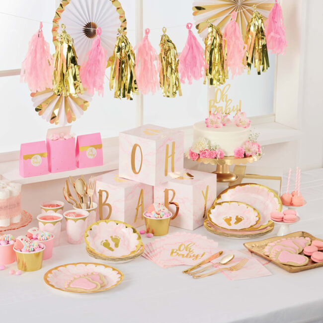 BABY BLOCKS CENTERPIECE PINK/MARBLE 15X15X15CM 3PCS - Image 6