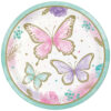 DINNER PLATES BUTTERFLY 22CM 8PCS