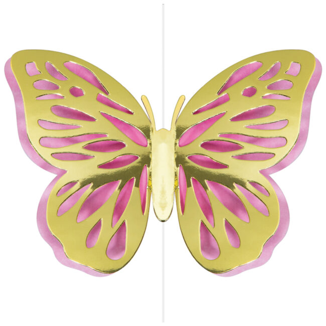 HANGING CUTOUTS BUTTERFLY 107X17CM 3PCS - Image 3