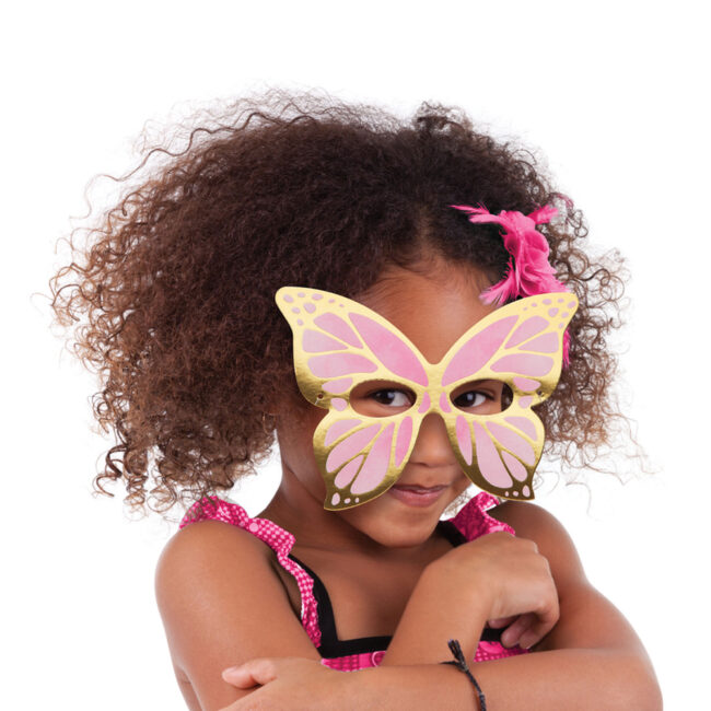 PAPER MASKS BUTTERFLY WITH STRING 8PCS - Image 5