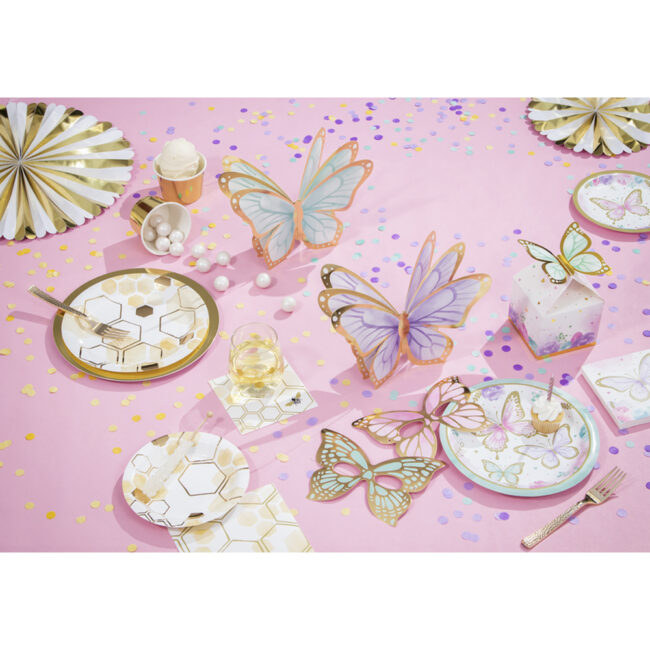 PAPER MASKS BUTTERFLY WITH STRING 8PCS - Image 10