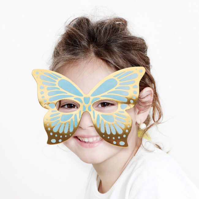 PAPER MASKS BUTTERFLY WITH STRING 8PCS - Image 4